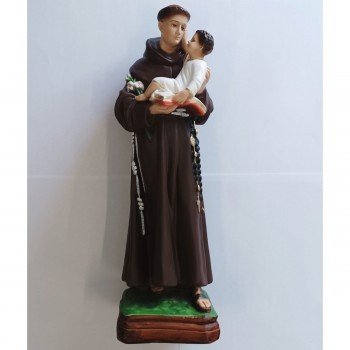 Statua Sant'Antonio 40 cm Resina Italiana Dipinta