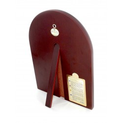 Icona Legno Arco con Riza Argento 20x26 cm