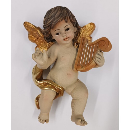 ANGELI - Angelo Volante con Lira 17.8x12.1cm