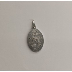 MEDAGLIA - Medaglia Miracolosa Argento Grande cm 2,5 Francese
