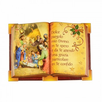 NATALE - Quadretto Libro Antico Natività