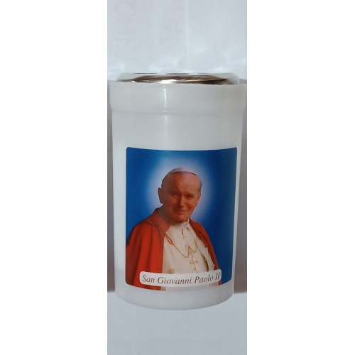 CERI E LUMINI - Lumino Cera 30T Papa Francesco, Papa GP II, Papa Giovanni XXIII