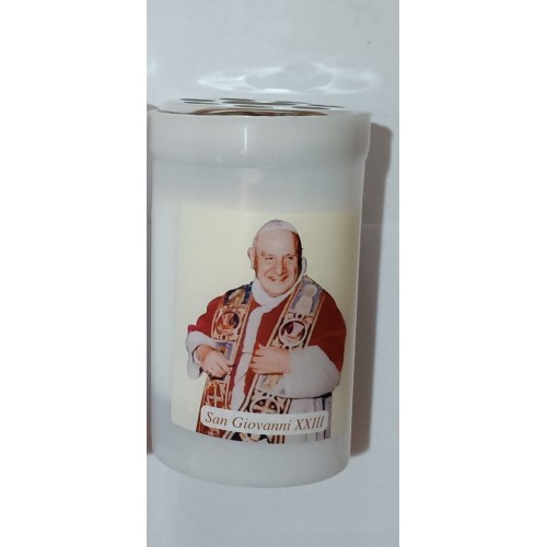 CERI E LUMINI - Lumino Cera 30T Papa Francesco, Papa GP II, Papa Giovanni XXIII