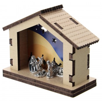 NATALE - Capanna Legno Sfondo Deserto Notte 2