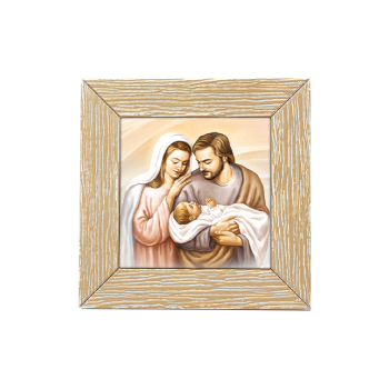 FAMIGLIA - Quadretto Cornice Effetto Legno