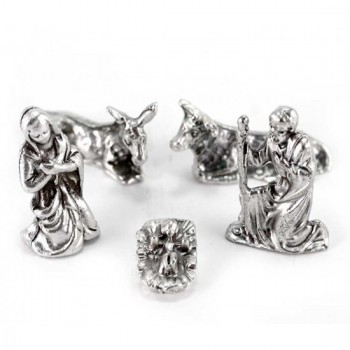 NATALE - Natività Metallo 2,8 cm 5 pezzi 2