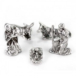 NATALE - Natività Metallo 2,8 cm 5 pezzi
