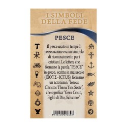 CIONDOLO Collana Pesce Jesus in Acciaio