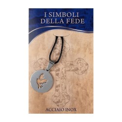 CIONDOLO Collana Colomba in acciaio