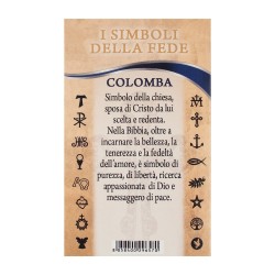 CIONDOLO Collana Colomba in acciaio