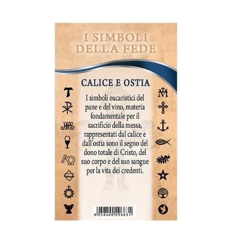 CIONDOLO Collana Comunione Calice in Acciaio