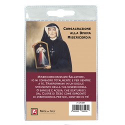 CIONDOLO Collana Medaglia Gesù Misericordioso in Blister