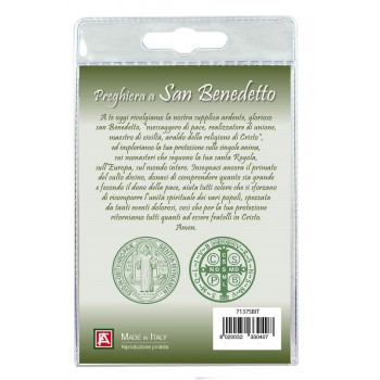 CIONDOLO Collana Medaglia San Benedetto in Blister 2