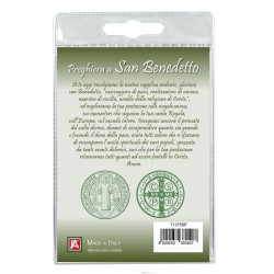 CIONDOLO Collana Medaglia San Benedetto in Blister