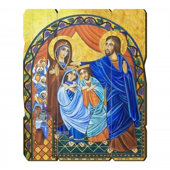 TAVOLETTE - Quadro Stampa Nozze di Cana 23,5x19