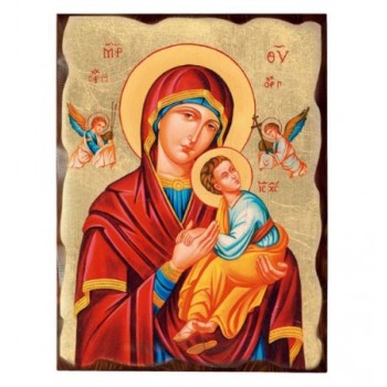 Icona Ortodossa in Legno Massello con Foglia Oro GRANDE...