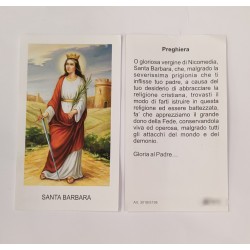 Santini SANTA BARBARA 4 dicembre con preghiera 100 PZ
