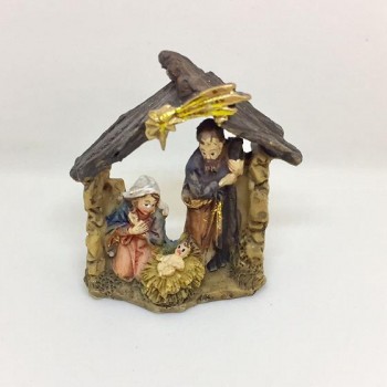 NATALE - Mini Blocchetto Natività Capanna