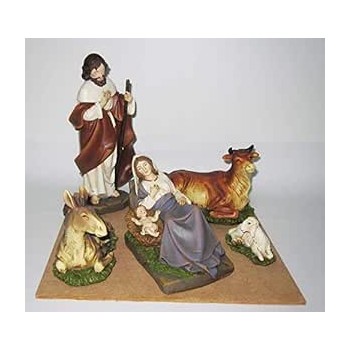 NATALE - Natività 5 pezzi 20 cm Maria sdraiata
