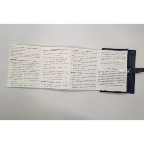 Libretto Rosario Tascabile Colore Blu