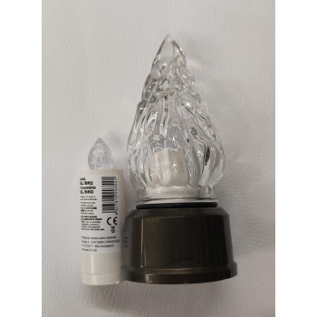 Lampada Vetro Elettrica Fiamma 12 mesi con Lumino... 2
