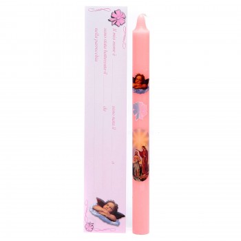 Candela Battesimo Colorata 2