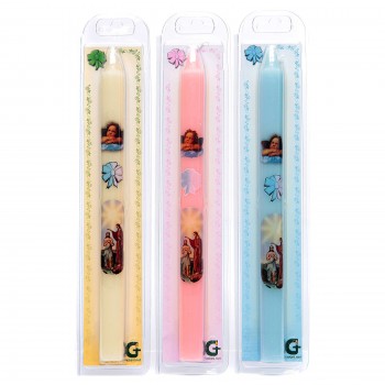 Candela Battesimo Colorata