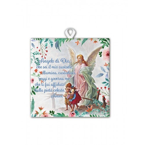 Piastrella in ceramica Angelo di Dio