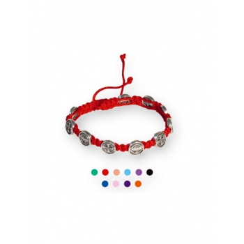 Braccialetto con Medaglie San Benedetto Regolabile vari...