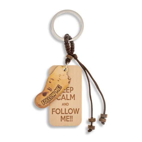 PORTACHIAVI - Giovane KEEP CALM and FOLLOW ME!!