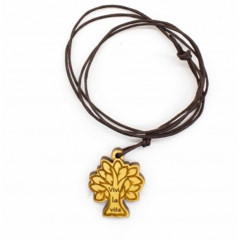 CIONDOLO ULIVO Albero della Vita "Vivi la vita"