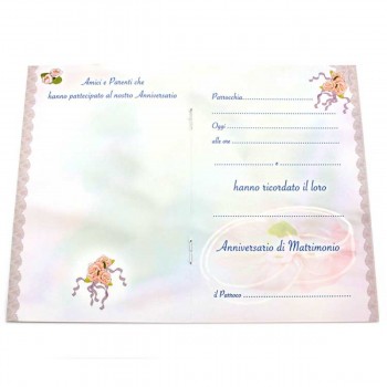 Libretto ricordo Anniversario Matrimonio 10x15 cm 2