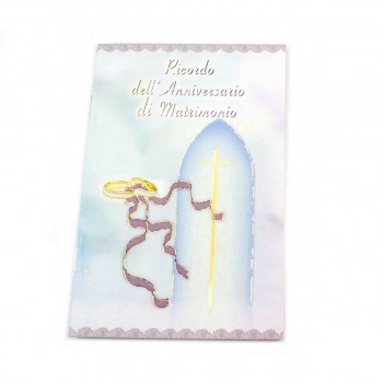 Libretto ricordo Anniversario Matrimonio 10x15 cm