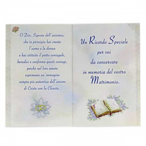 Libretto ricordo Matrimonio 10x15 cm