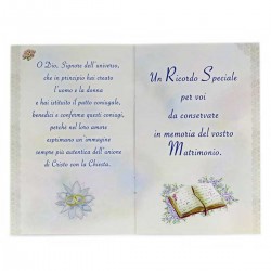 Libretto ricordo Matrimonio 10x15 cm