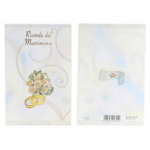 Libretto ricordo Matrimonio 10x15 cm