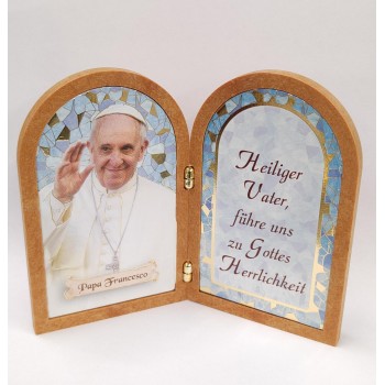 Dittico Papa Francesco in Tedesco Ricordo da Roma