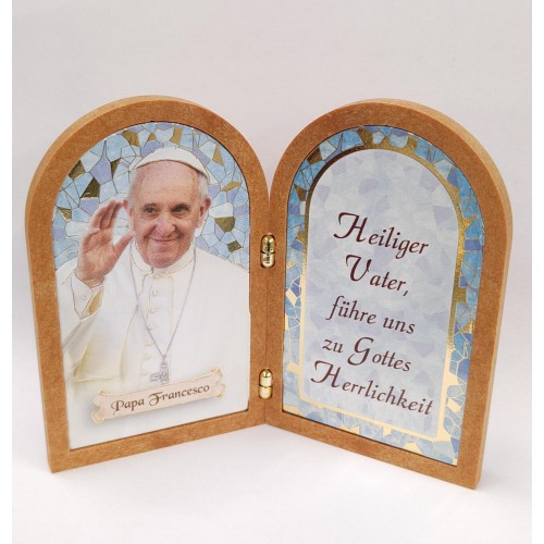 Dittico Papa Francesco in Tedesco Ricordo da Roma