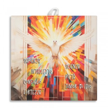 CRESIMA PENTECOSTE Piastrella Doni Spirito Santo