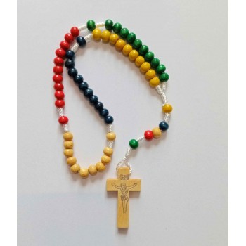 Rosario missionario in legno