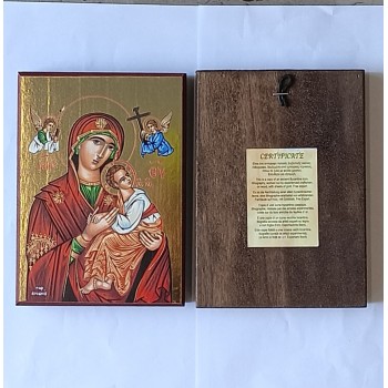 Icona Stampata Grecia Fondo Dorato cm 17,5