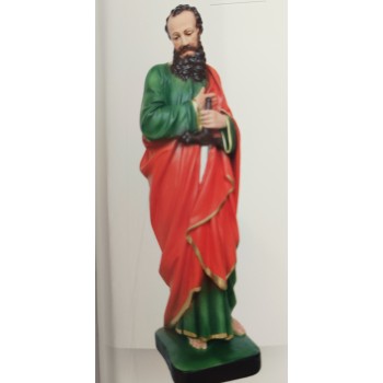 STATUA RESINA ITALIANA DIPINTA 30CM SAN PAOLO
