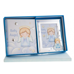 Cornice e Album Angelo Custode Grande in Argento