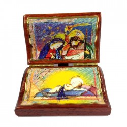 NATALE - Dittico Natività da Appoggio Legno Massello