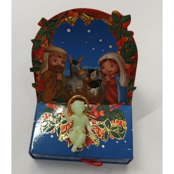 PRESEPE con GB Fosforo e CIONDOLO ULIVO Stella di Betlemme