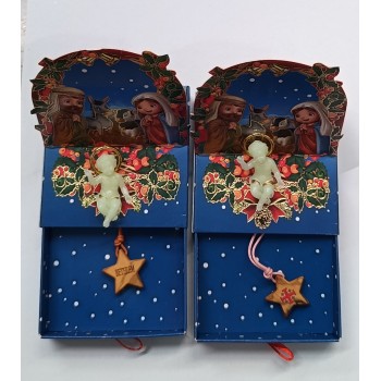 PRESEPE con GB Fosforo e CIONDOLO ULIVO Stella di Betlemme 2