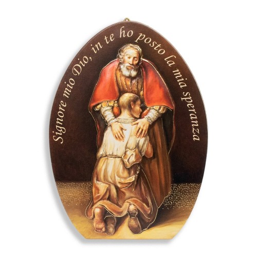 CONFESSIONE Quadretto Rembrandt e Scritta SPERANZA