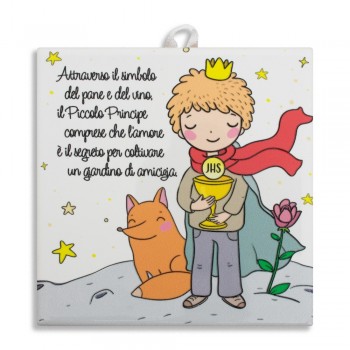 COMUNIONE -Piastrella Piccolo Principe con Calice