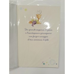 COMUNIONE - Biglietto Auguri Bimbo