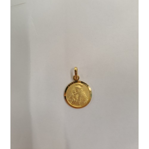 MEDAGLIA - Medaglia Argento  Dorato Sant' Antonio